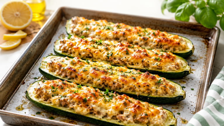 Zucchine Ripiene al Tonno e Formaggio: Ricetta Facile e Gustosa