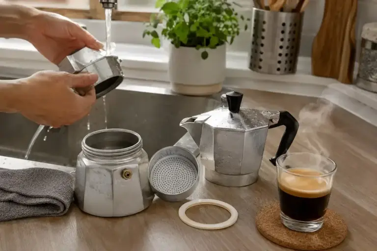 Lavare la Moka Senza Sapone? Il Trucco che Mantiene il Caffè Sempre Perfetto